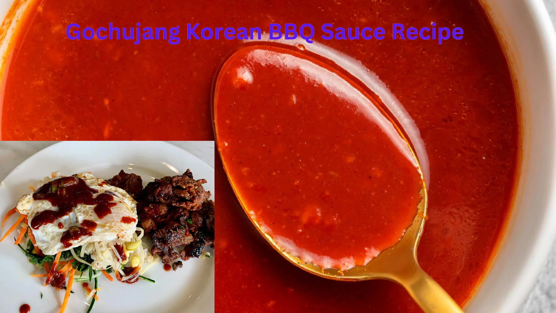 Gochujang Korean BBQ Sauce Recipe
