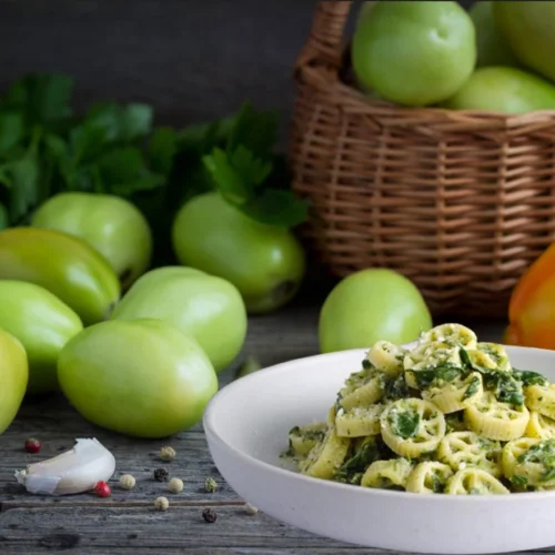 Green Tomato Pasta Sauce