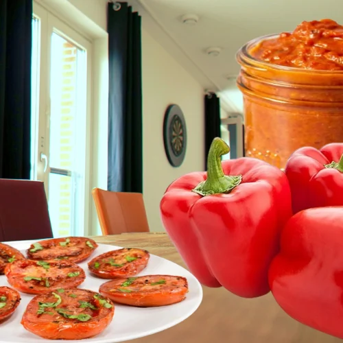 Roasted Tomato And Red Pepper Sauce