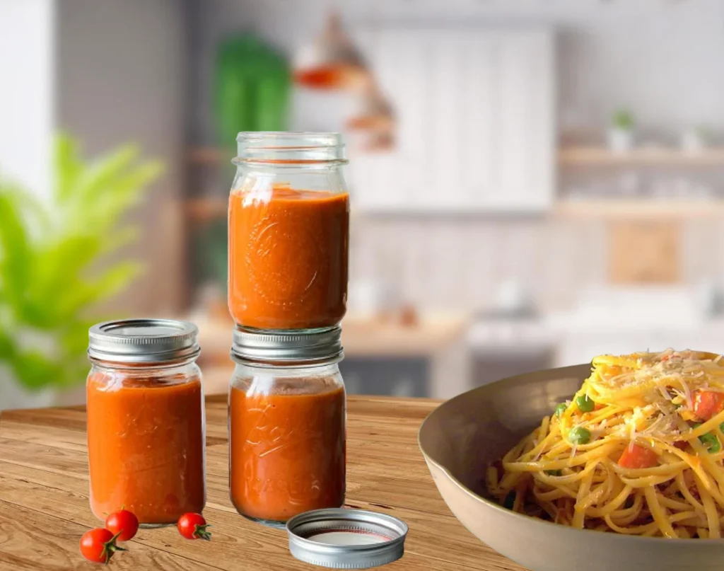 Pasta And Peas In Tomato Sauce