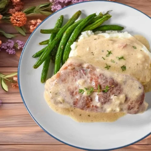 Creamy Garlic Pork Chops