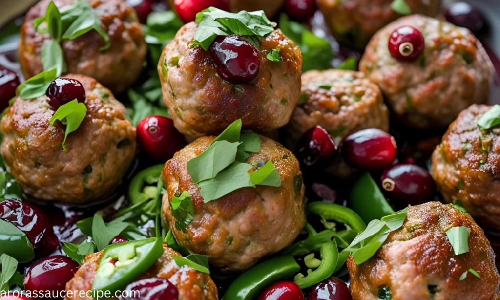 Cranberry Jalapeño Meatballs