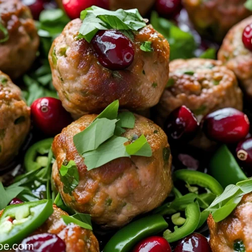 Cranberry Jalapeño Meatballs