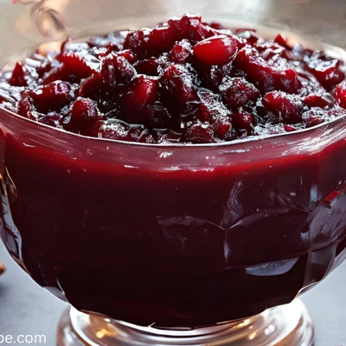 Spiced Brandy Cranberry Sauce