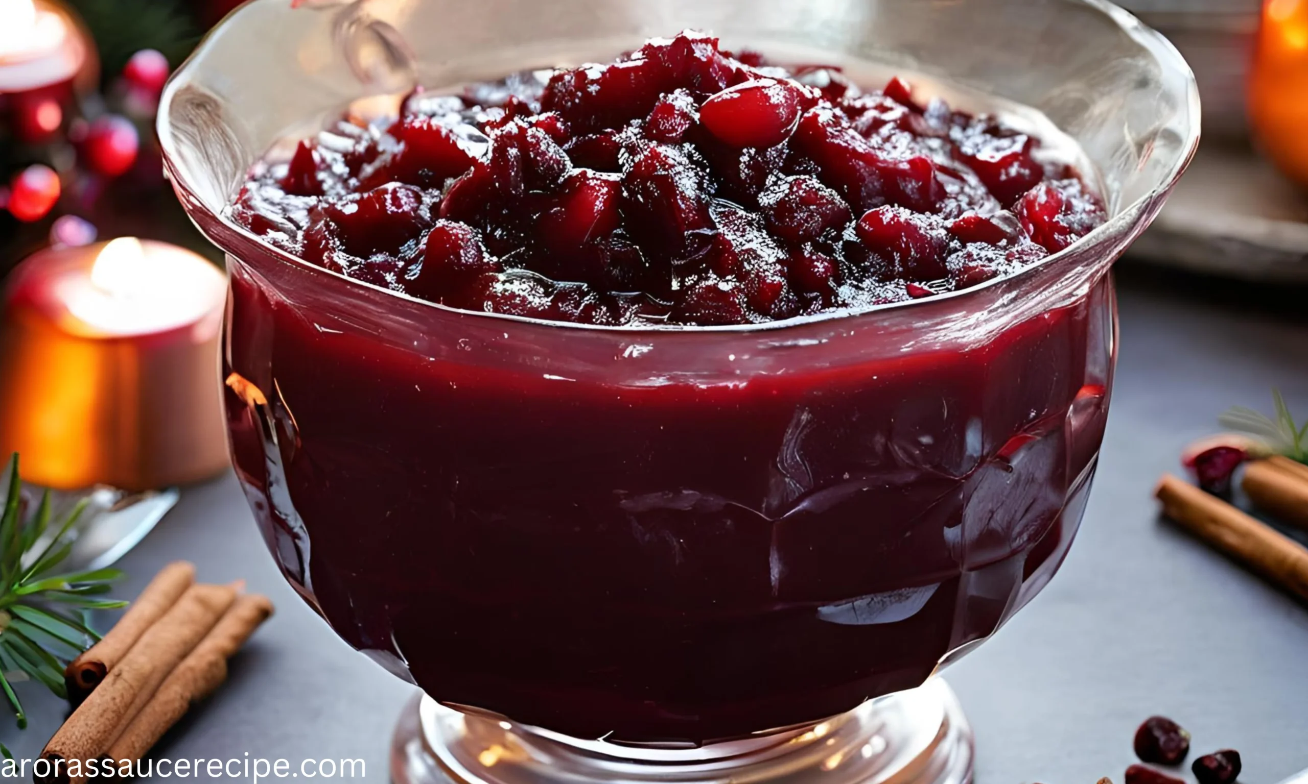 Spiced Brandy Cranberry Sauce